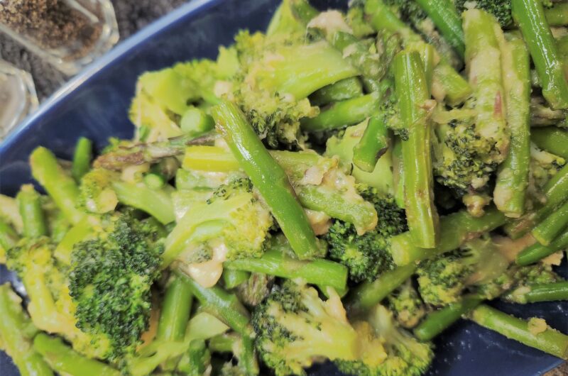 Parmesan Broccoli and Asparagus