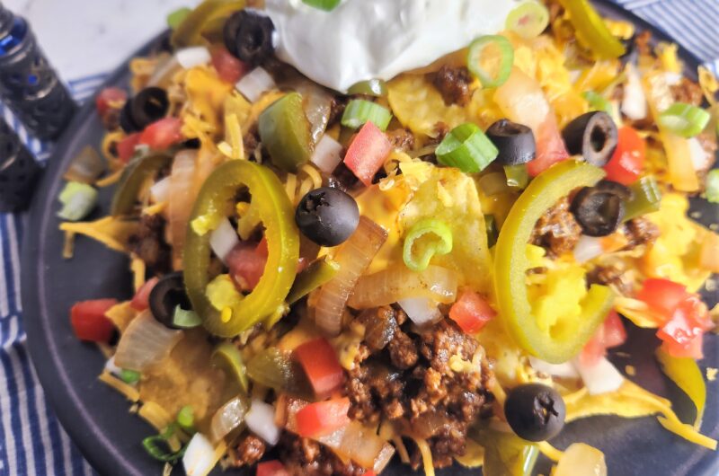 Loaded Nachos with Fajita Veggies