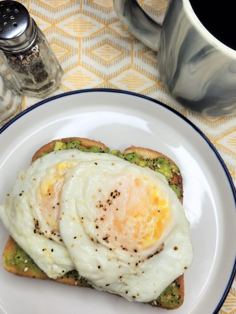 Everything Bagel Avocado Toast with a Fried Egg