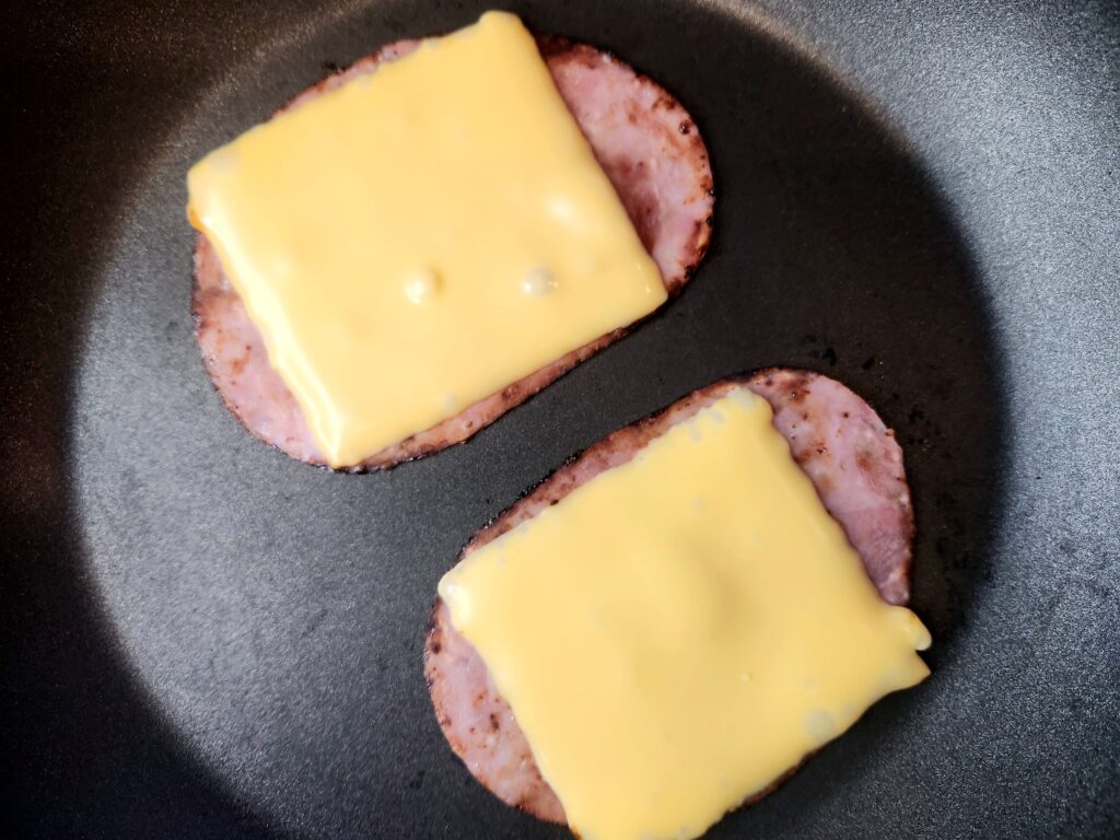 Fried Ham and Cheese for Copycat Breakfast Jack