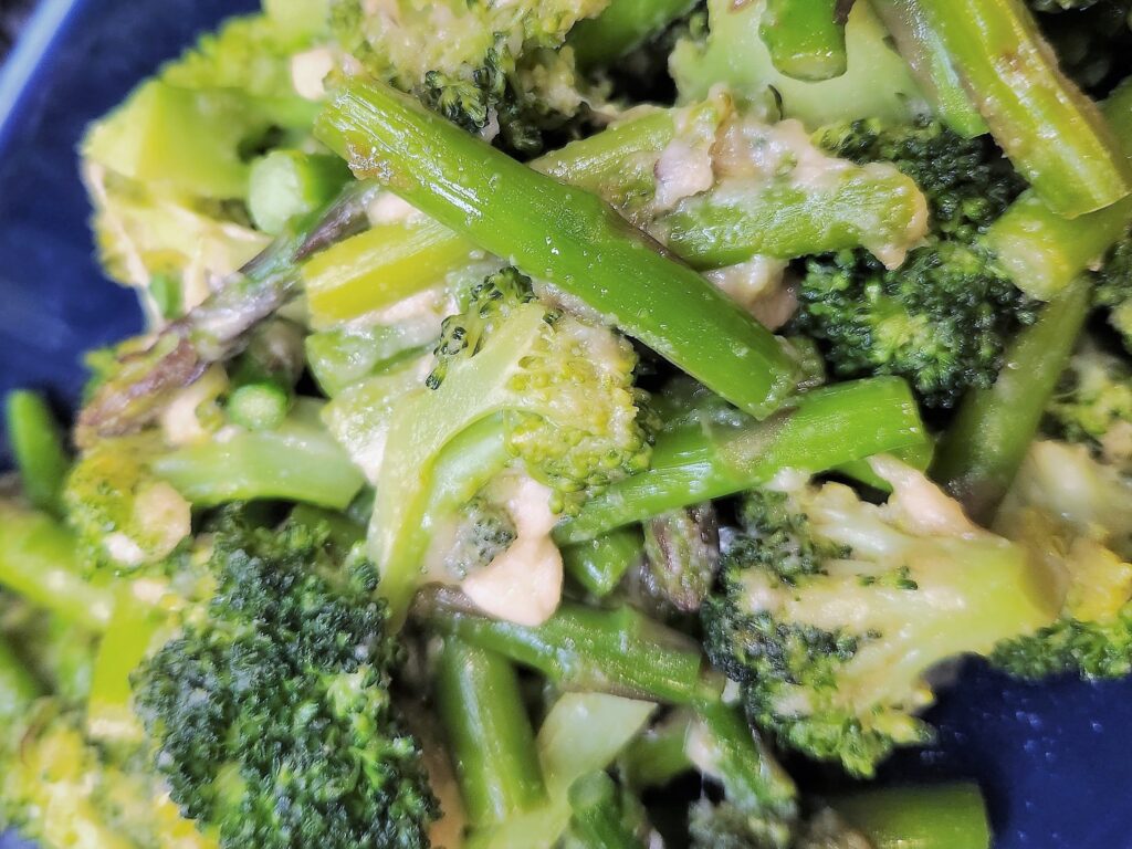 Parm Broccoli and Asparagus