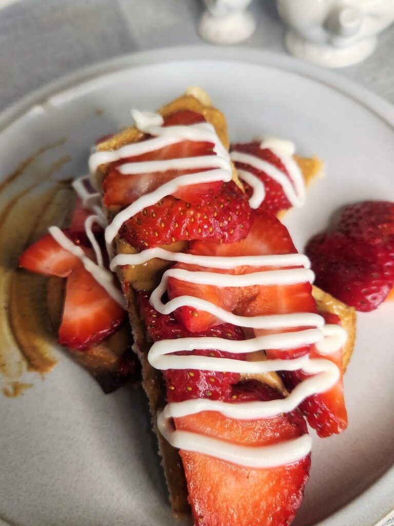 Peanut Butter and Strawberry Toast