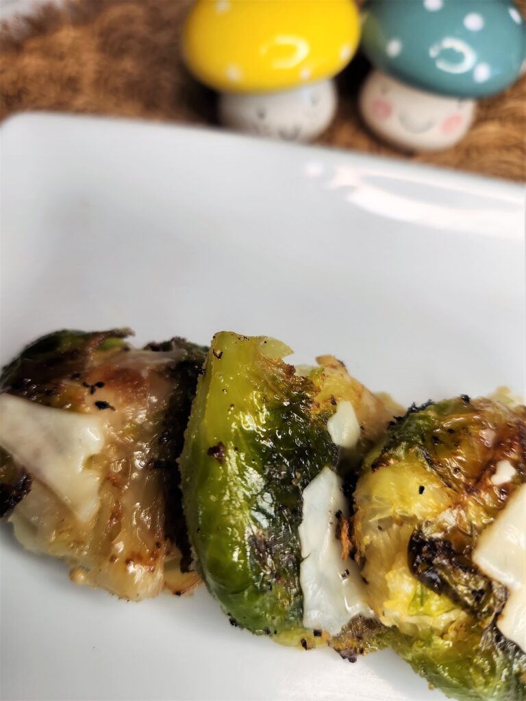Smashed Cheesy Brussel Sprouts