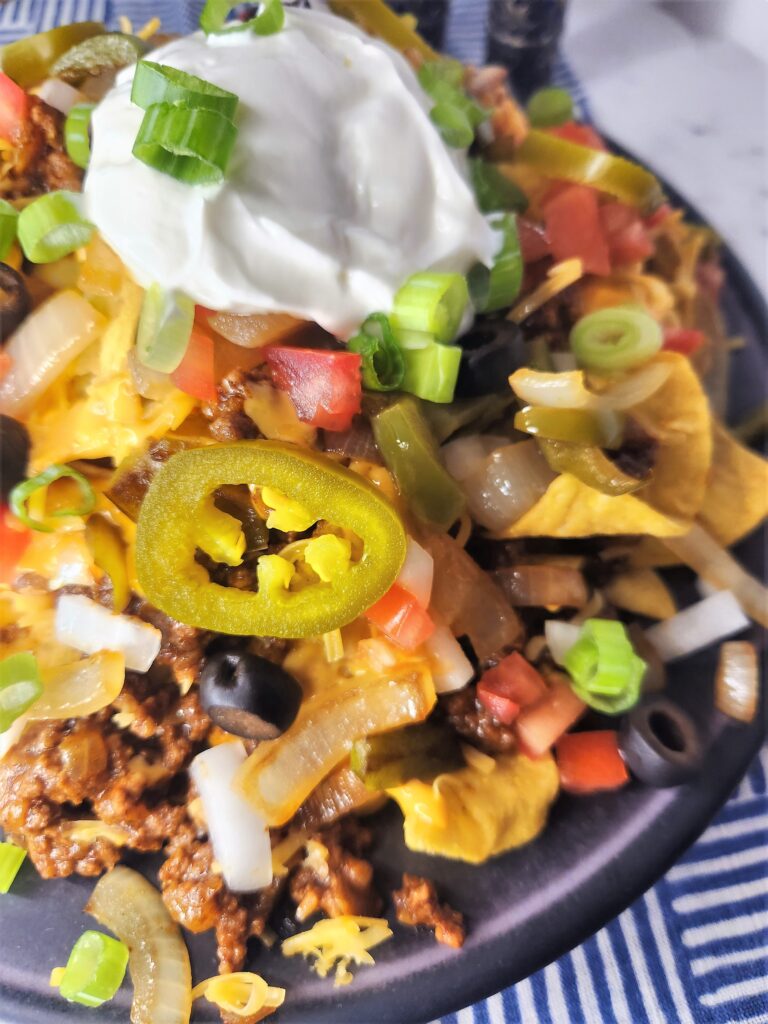 Loaded Nachos with Fajita Veggies