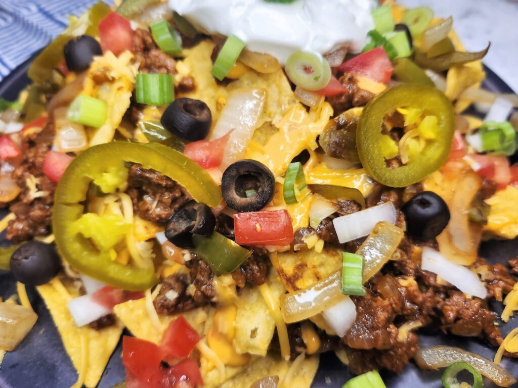 Loaded Nachos with Fajita Veggies