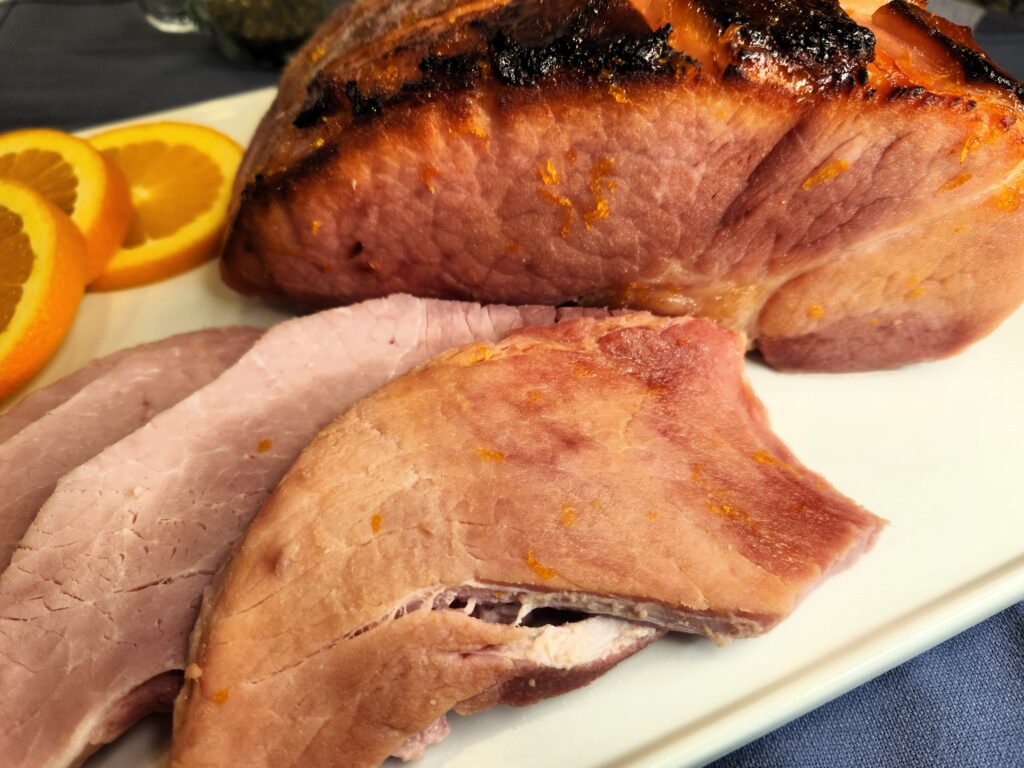 Ham with Citrus Bourbon Glaze