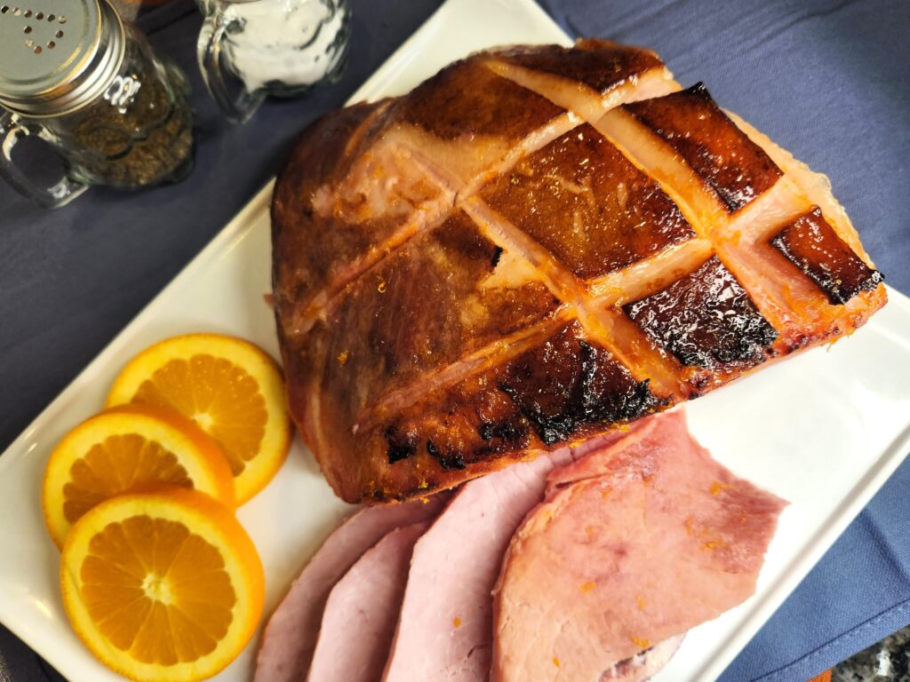 Ham with Citrus Bourbon Glaze