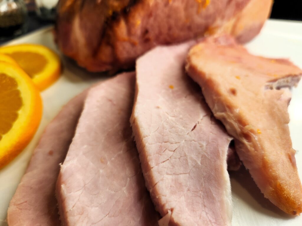 Ham with Citrus Bourbon Glaze