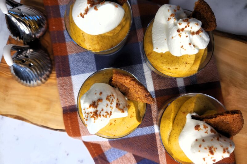 Gingersnap Pumpkin Pie Custard Cups