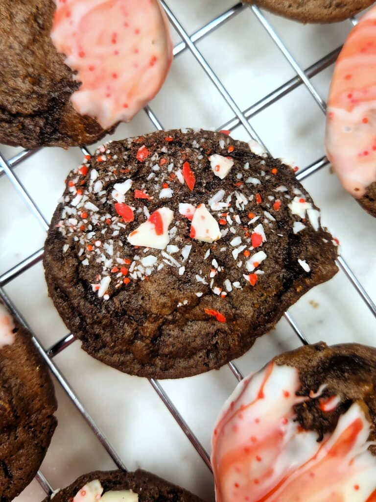 Double Chocolate Candy Cane Cookies