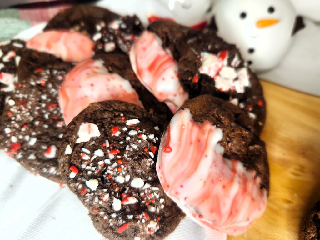 Double Chocolate Candy Cane Cookies