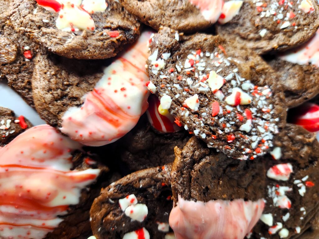 6 Favorite Holiday Cookies - Double Chocolate Candy Cane Cookies