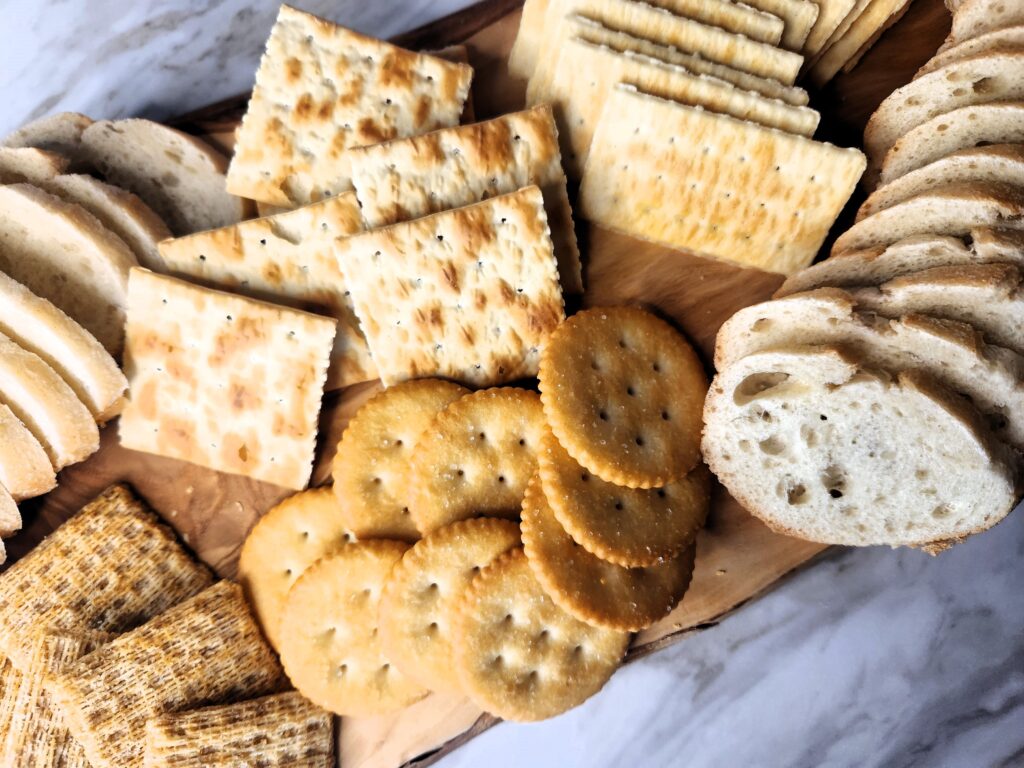 Bread and cracker ideas for Charcuterie