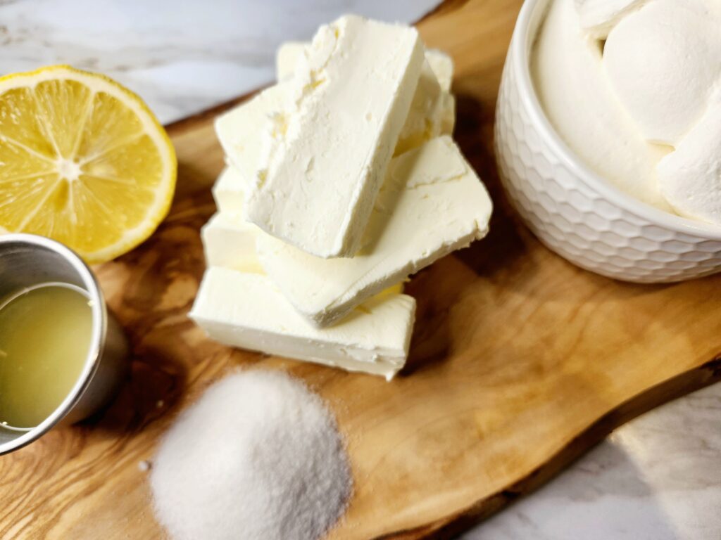 Ingredients for Cream Cheese Filling