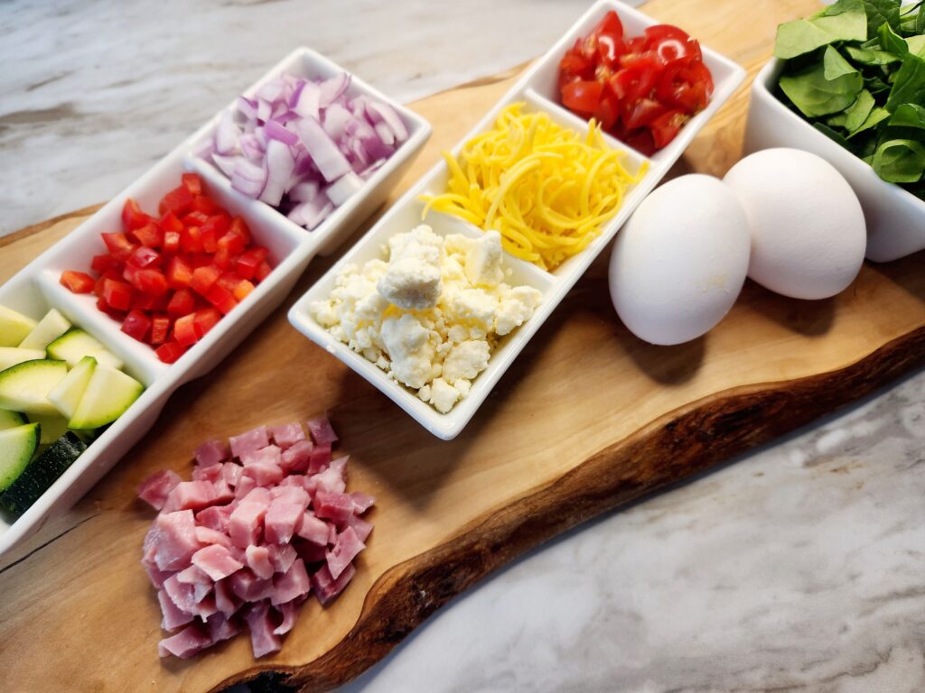 Ingredients for Personalized Mini Frittatas
