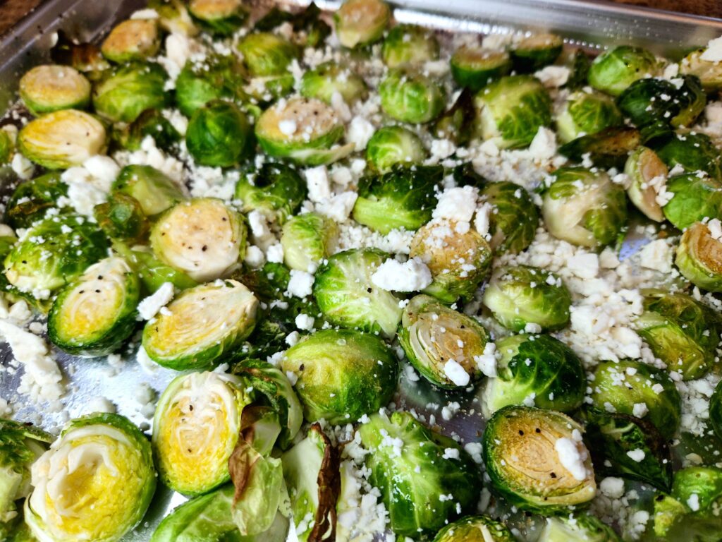 Add Feta to Roasted Brussels Sprouts