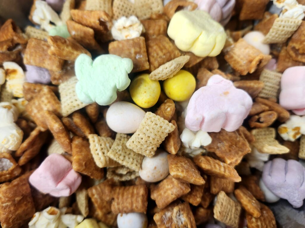 Easter Snack Mix mixed up