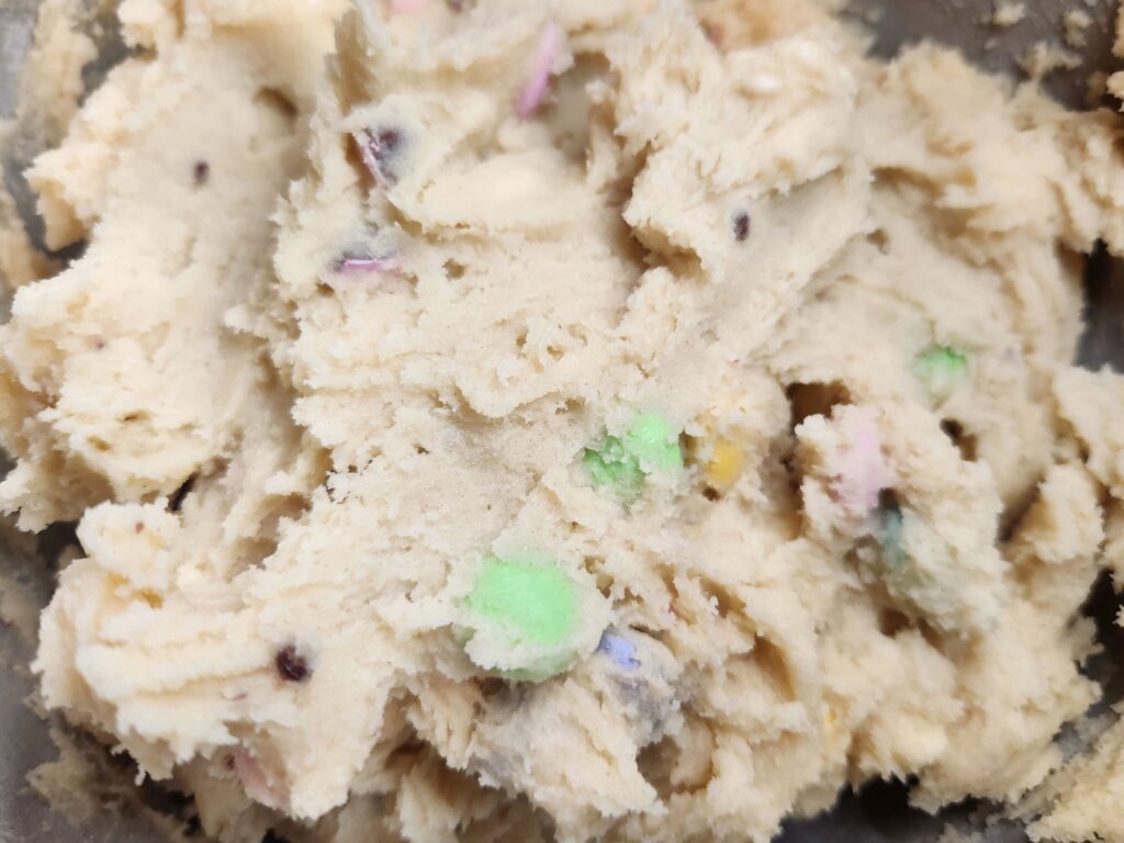 Fully mixed dough for Easter Bunny Cookies