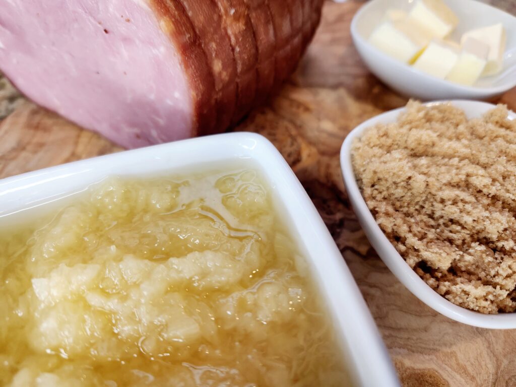 Ingredients for Pineapple Brown Sugar Glazed Dinner Ham