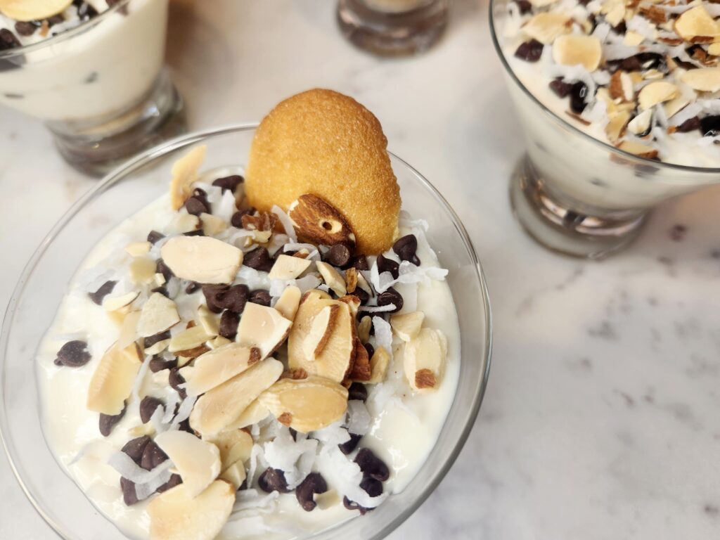 Ready to eat Chocolate Chip Coconut Parfait