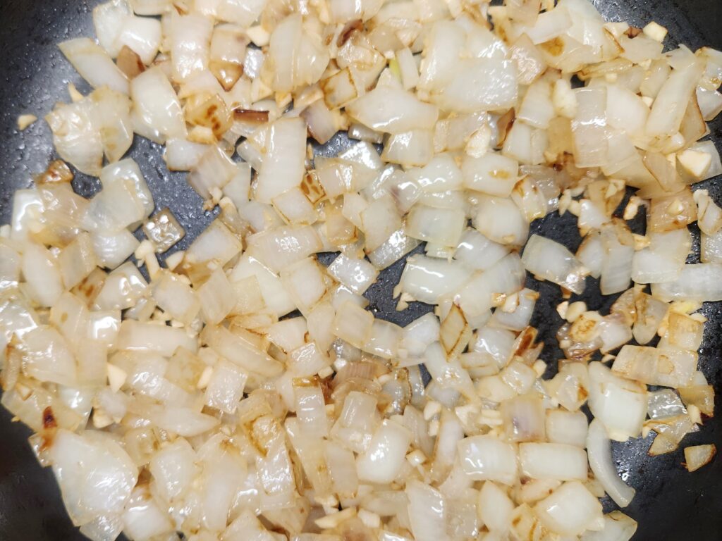 Sauted Onions for Not Your Momma's Beans and Rice