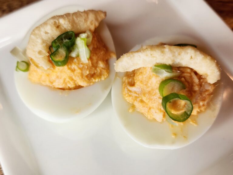 Test Kitchen Spicy Deviled Eggs, Buffalo Chicken