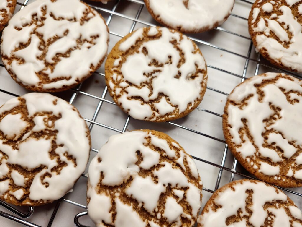 Ice cookies and allow to harden before enjoying