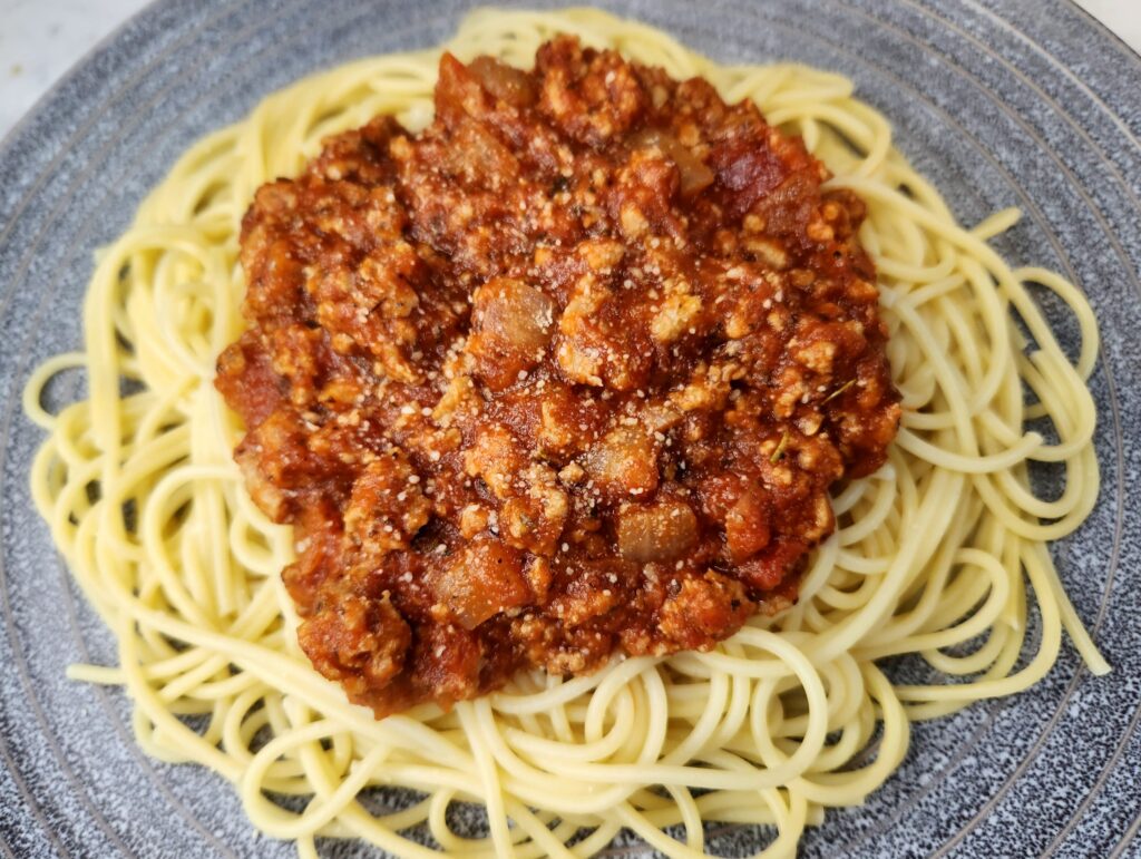 Quick and Easy Spaghetti ready to eat