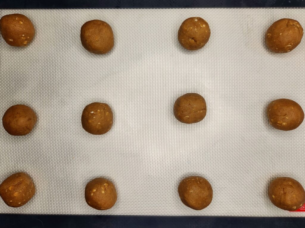 Scoop cookie dough onto cookie sheet and bake