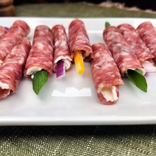 Cream Cheese Salami Rollups